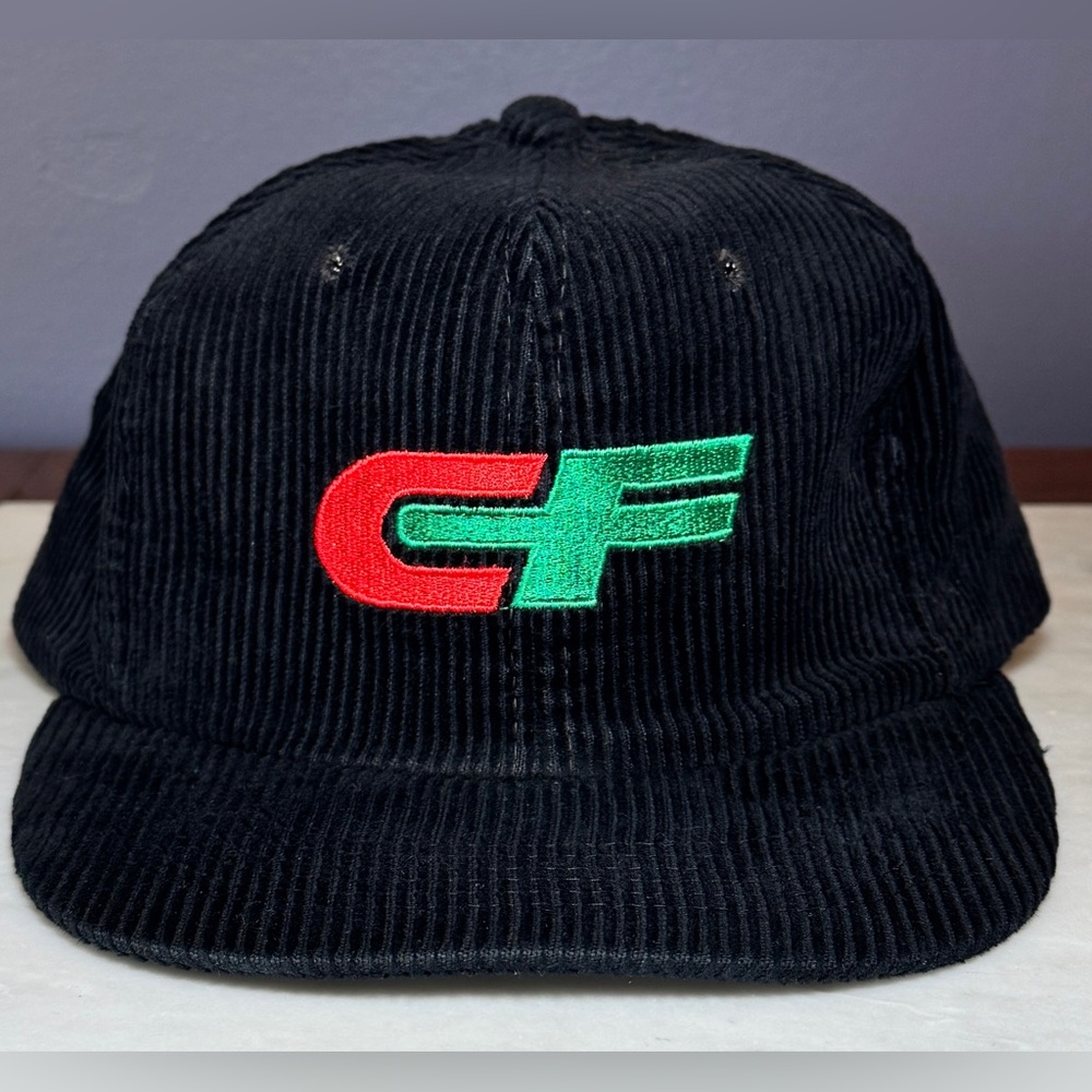 Vintage Consolidated Freightways Trucker Hat Black Corduroy Snapback Tonkin Inc.